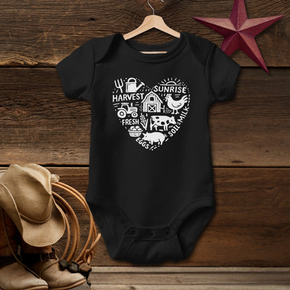 Farming Heart Bodysuit (Baby)