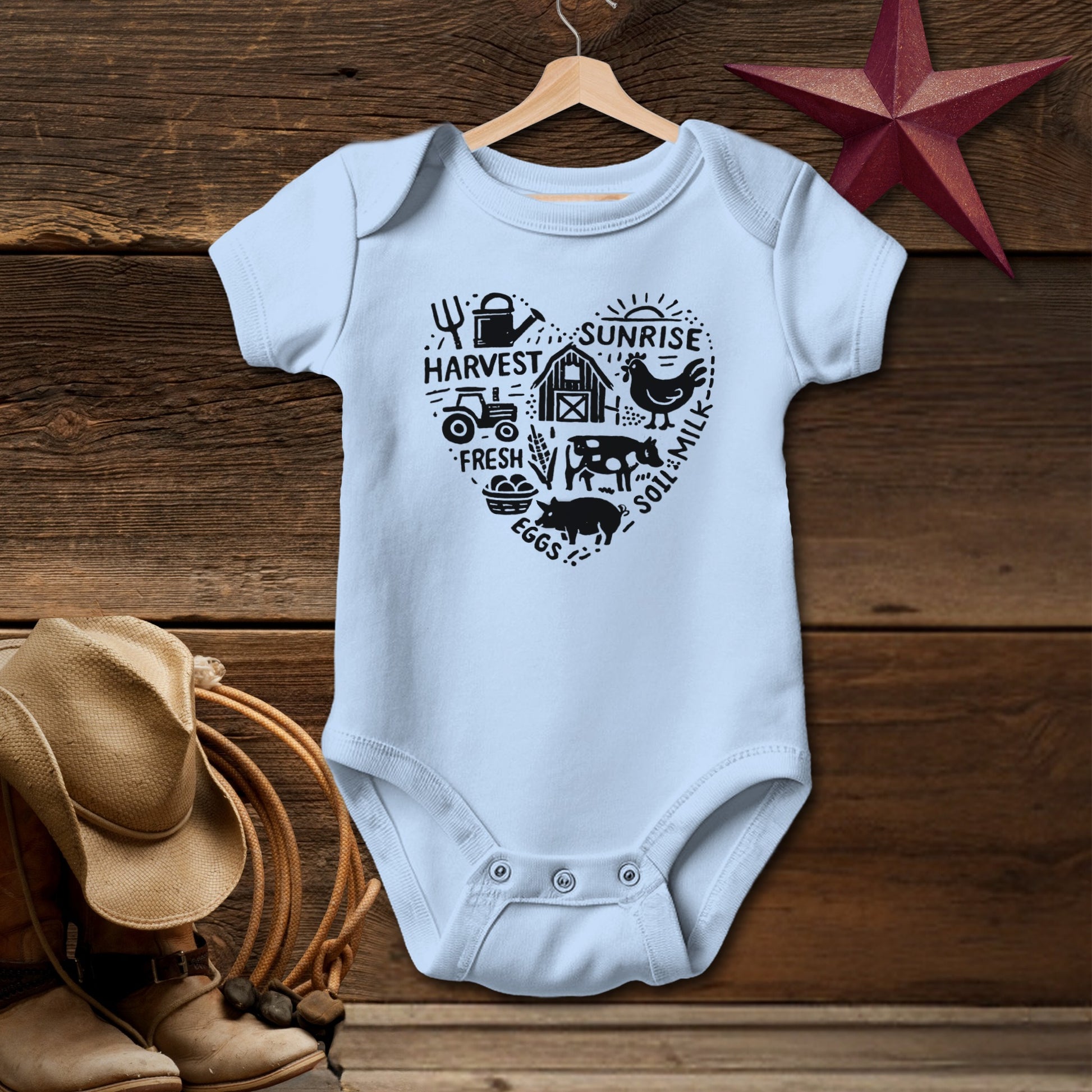Farming Heart Bodysuit (Baby)