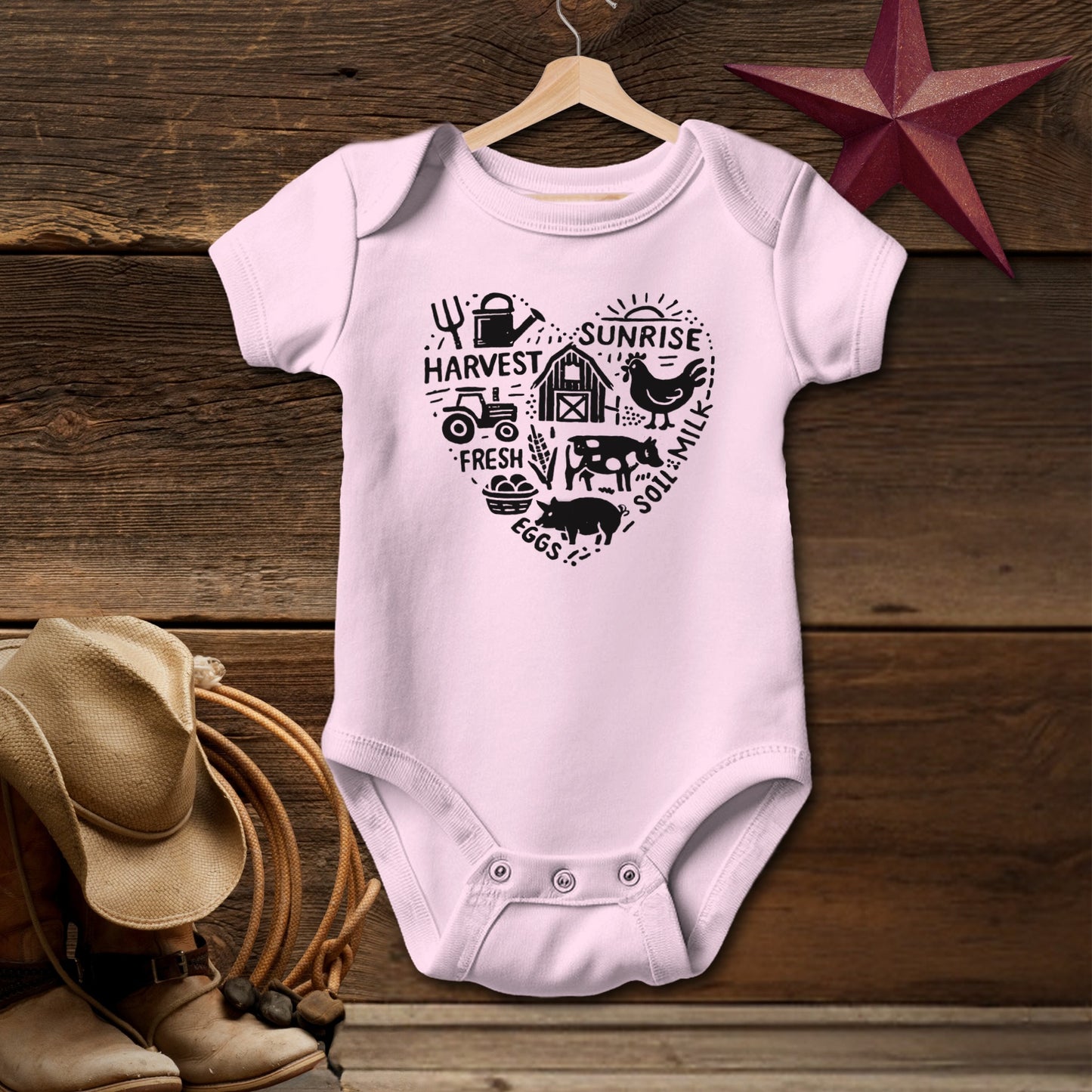 Farming Heart Bodysuit (Baby)