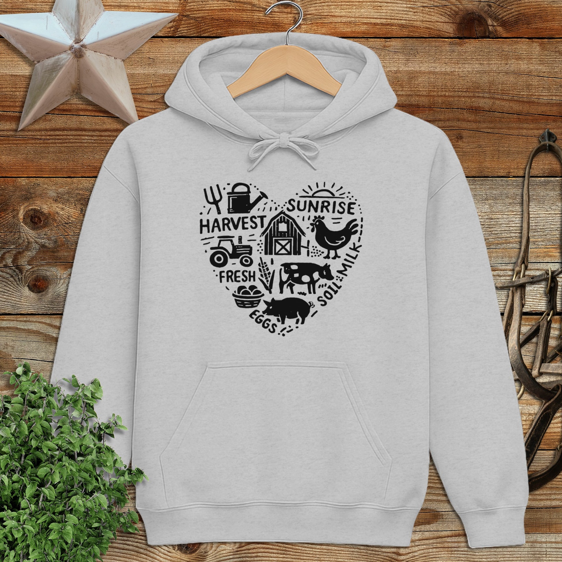 Farming Heart Hoodie