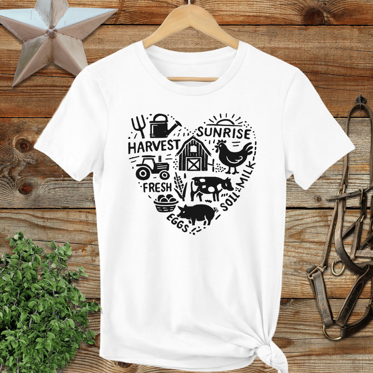 Farming Heart Ladies Tee