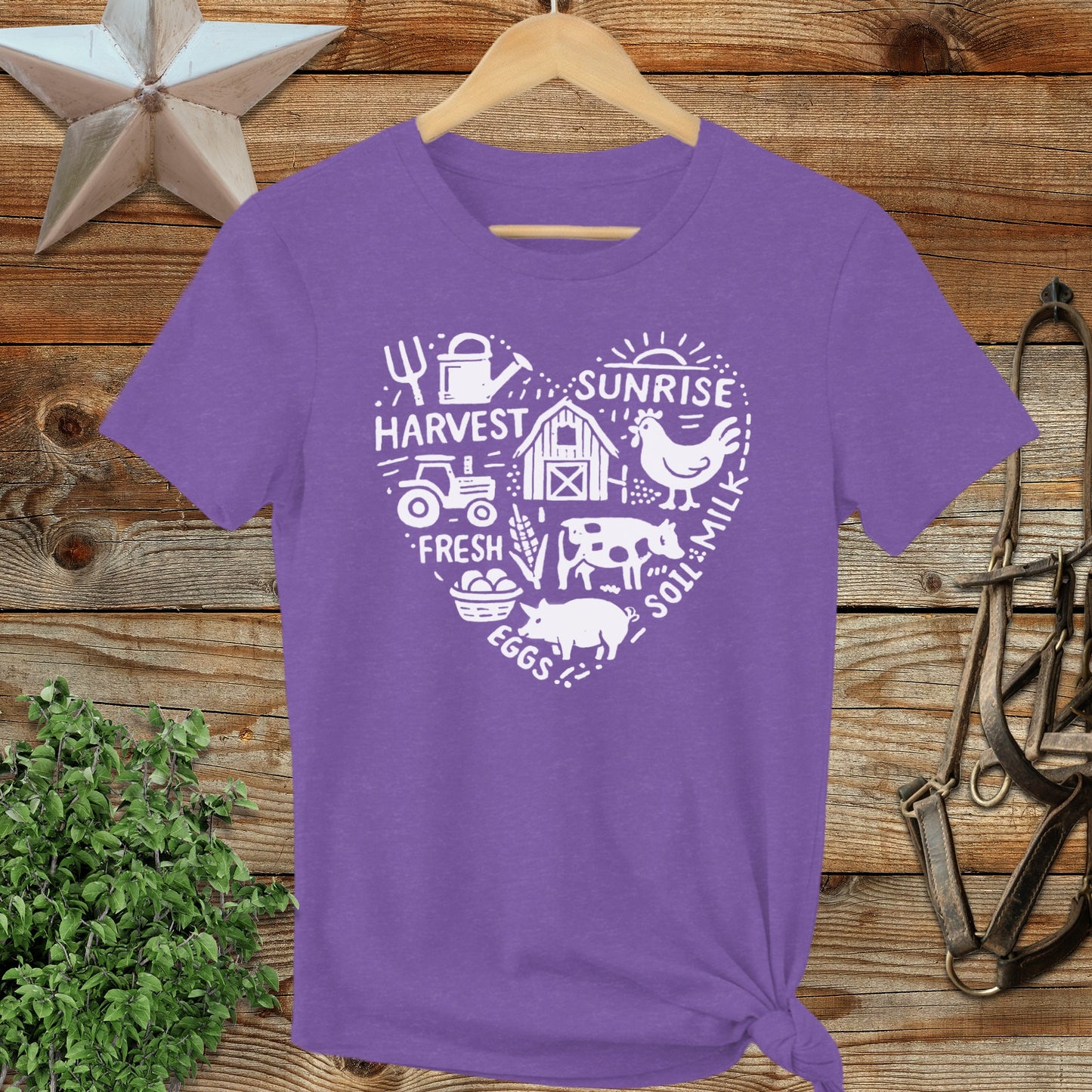 Farming Heart Ladies Tee
