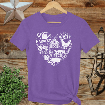 Farming Heart Ladies Tee