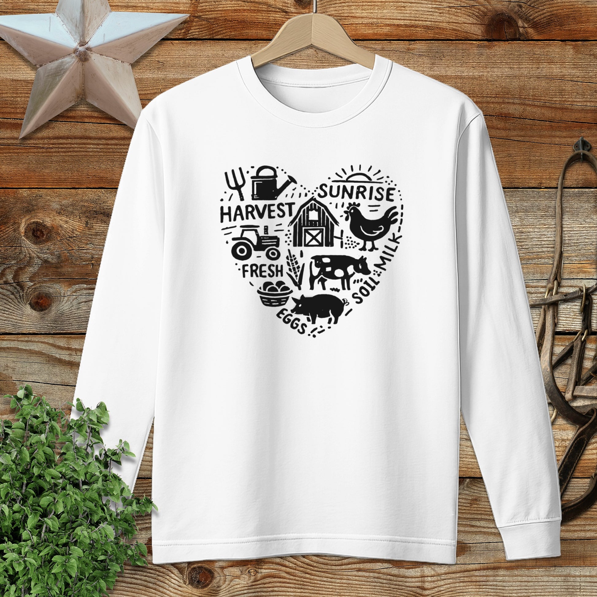 Farming Heart Long Sleeve Tee