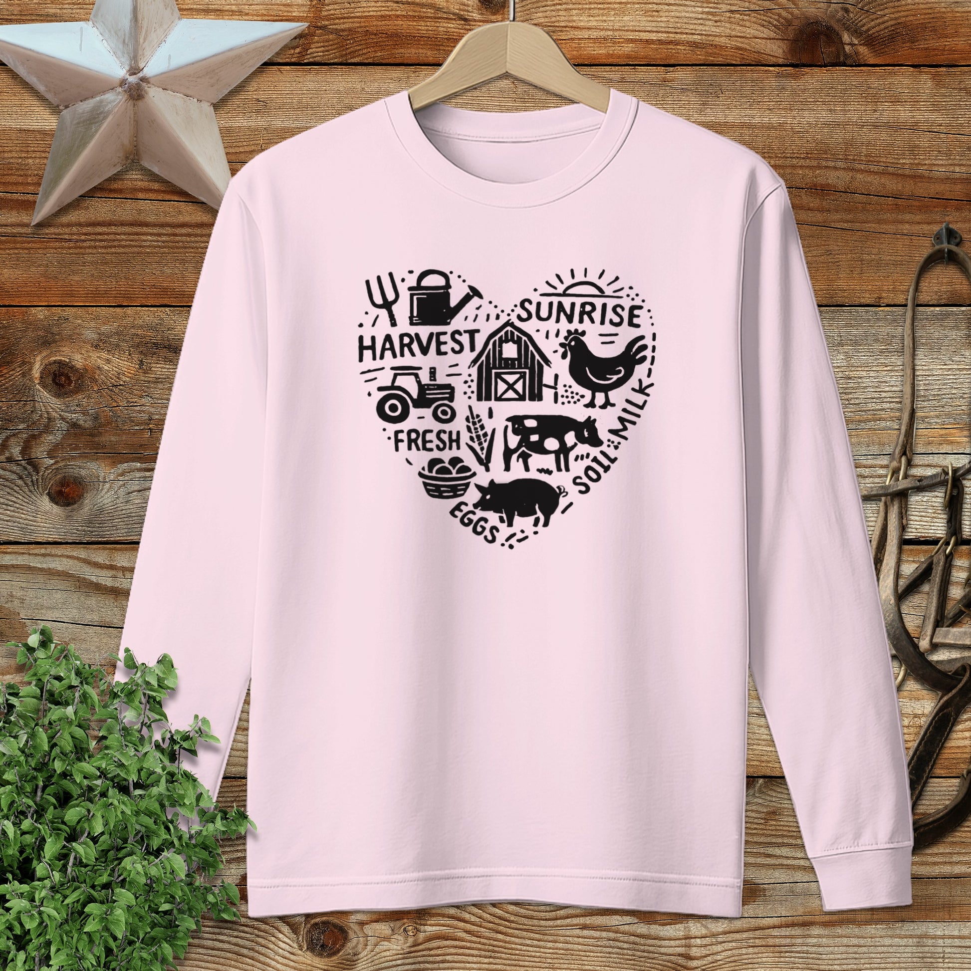 Farming Heart Long Sleeve Tee