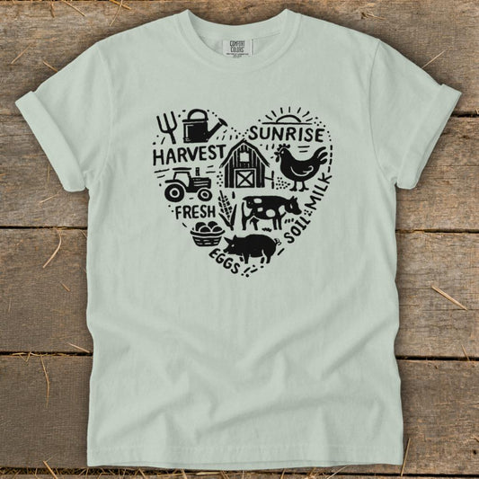 Farming Heart Signature Tee - Bay