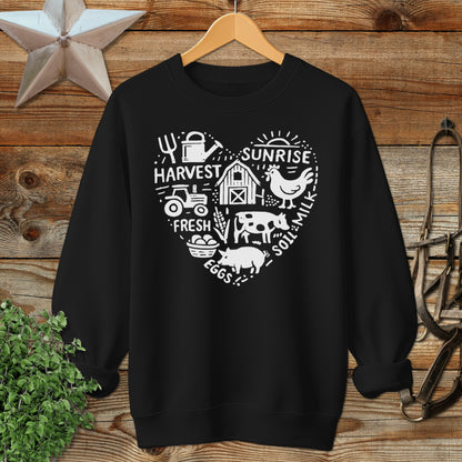 Farming Heart Sweatshirt