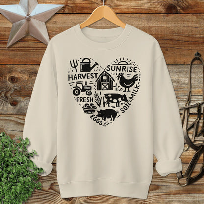 Farming Heart Sweatshirt