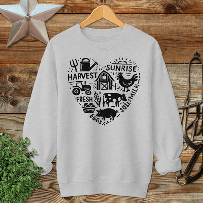Farming Heart Sweatshirt