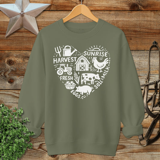 Farming Heart Sweatshirt