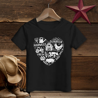 Farming Heart T-shirt (Toddler)