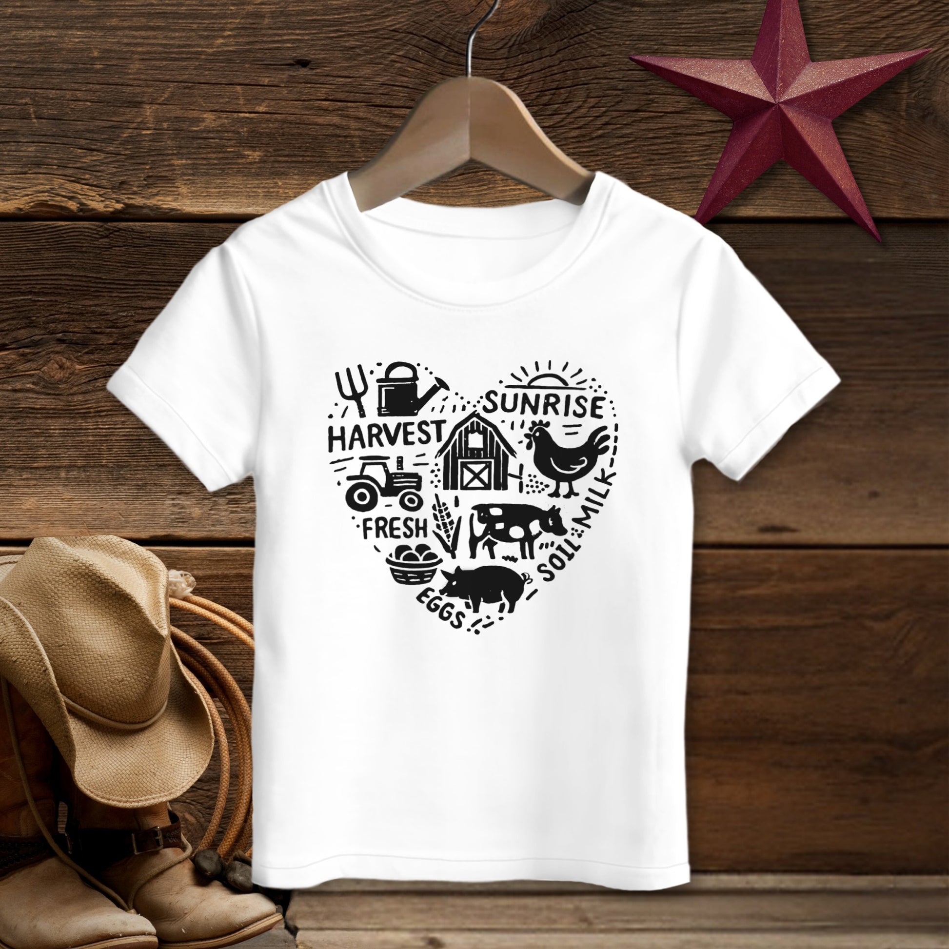 Farming Heart T-Shirt (Toddler)
