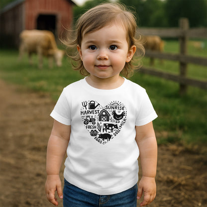 Farming Heart T-shirt (Toddler)