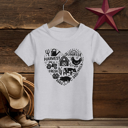 Farming Heart T-shirt (Toddler)