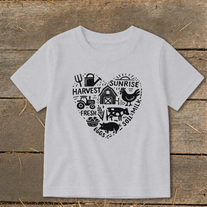 Farming Heart Toddler Tee