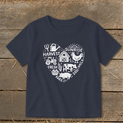 Farming Heart Toddler Tee