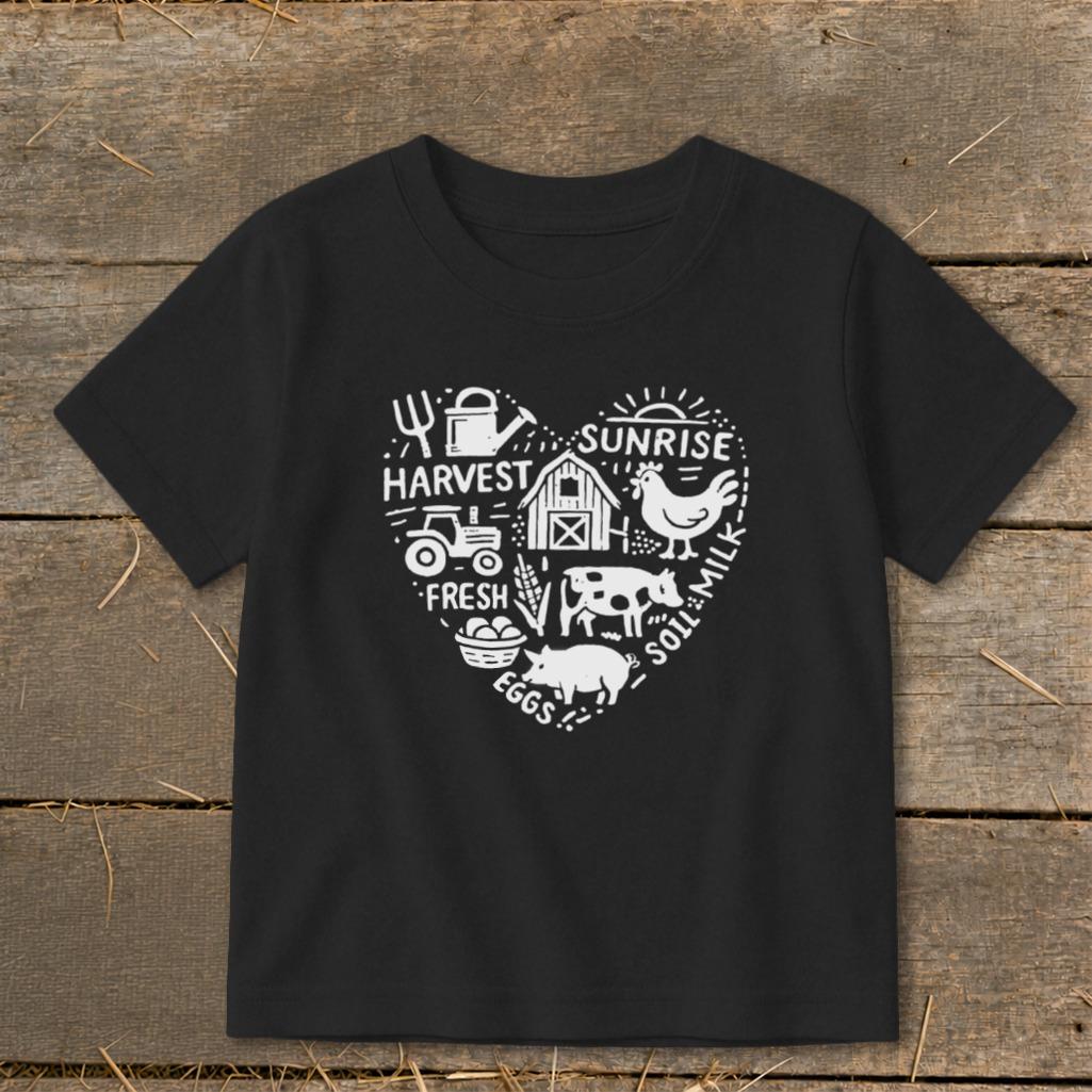 Farming Heart Toddler Tee