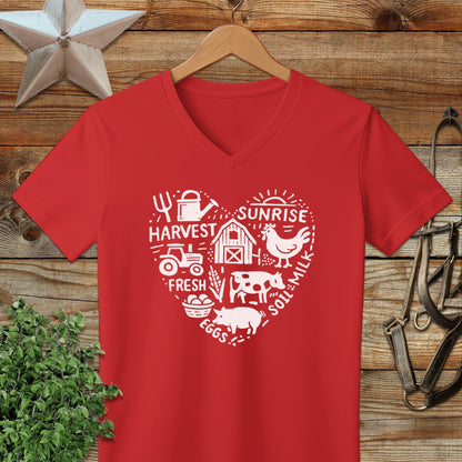 Farming Heart V-neck