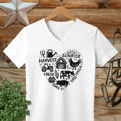 Farming Heart V-neck