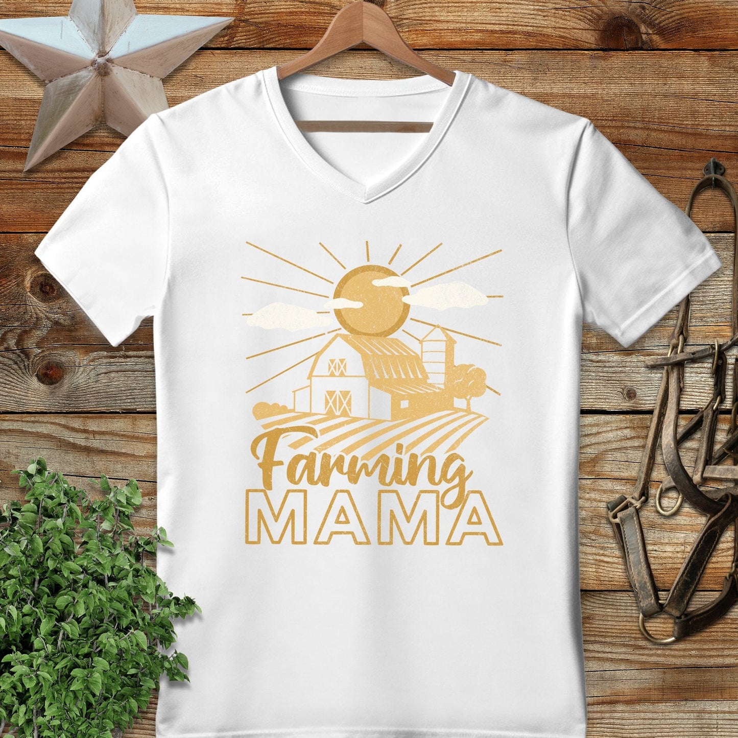 Farming Mama V-neck