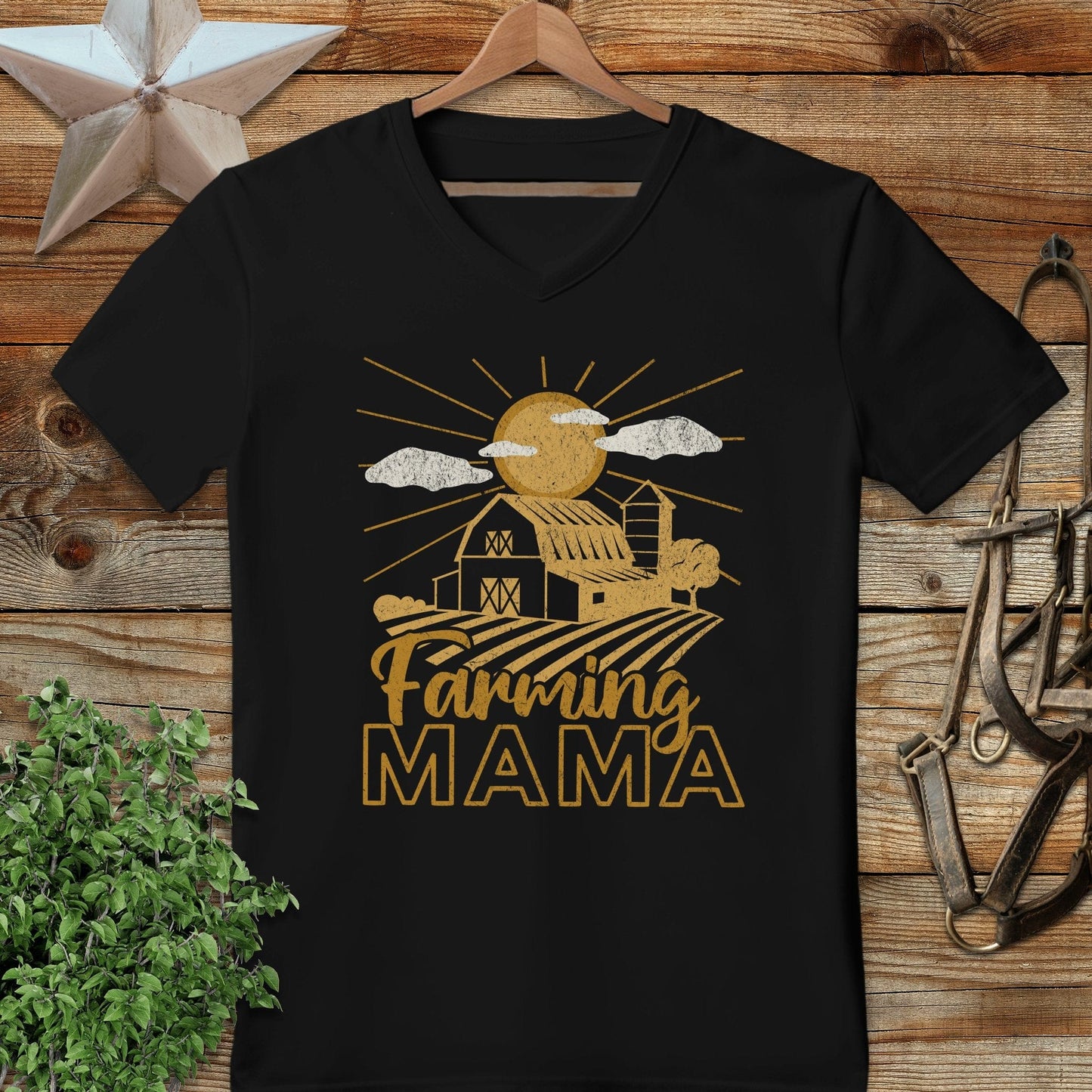 Farming Mama V-neck