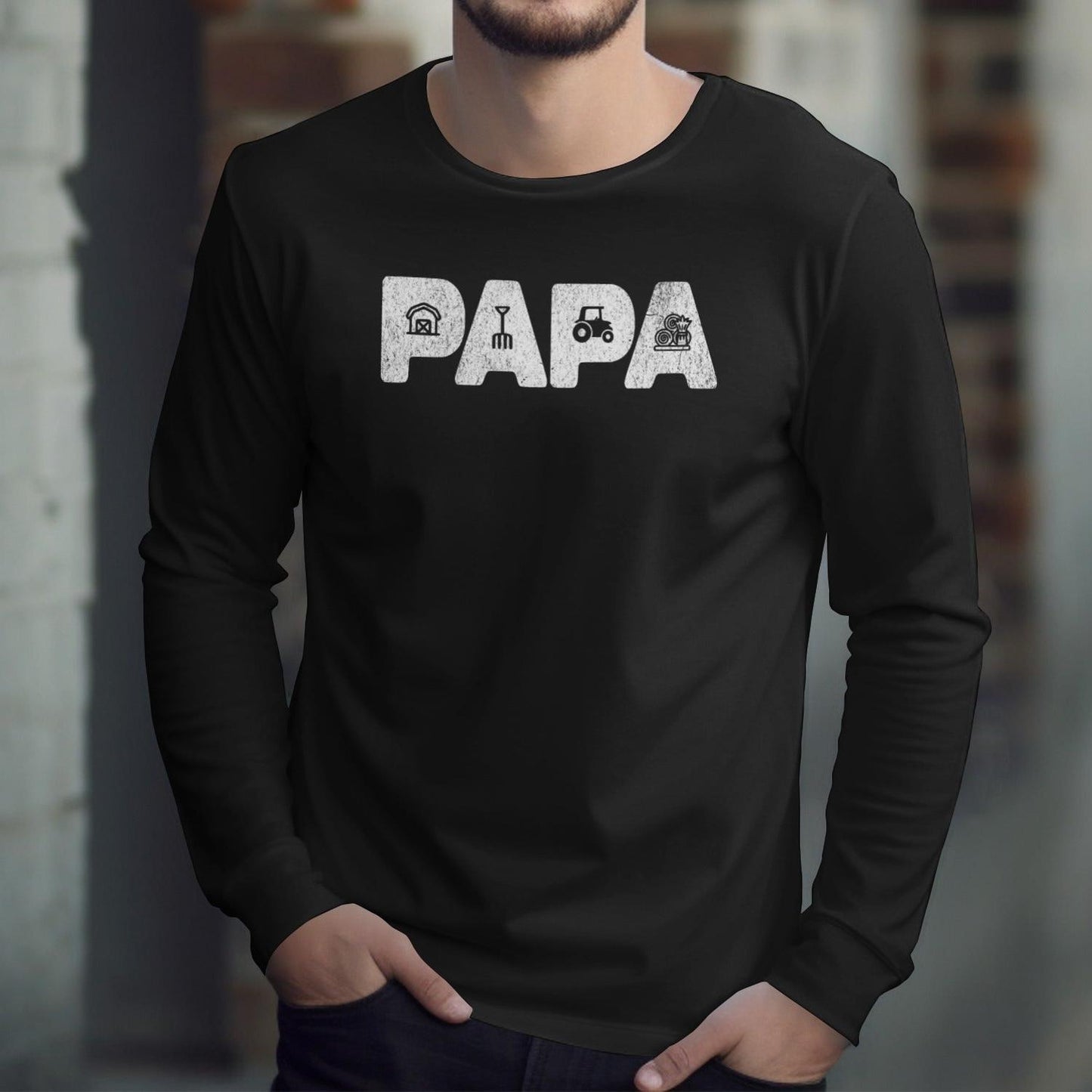 Farming Papa Long Sleeve Tee