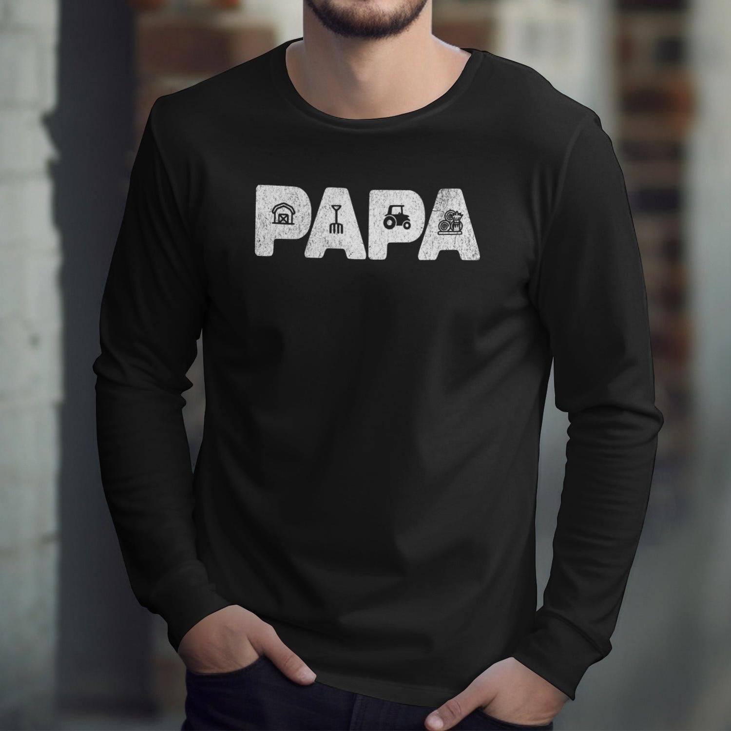 Farming Papa Long Sleeve Tee