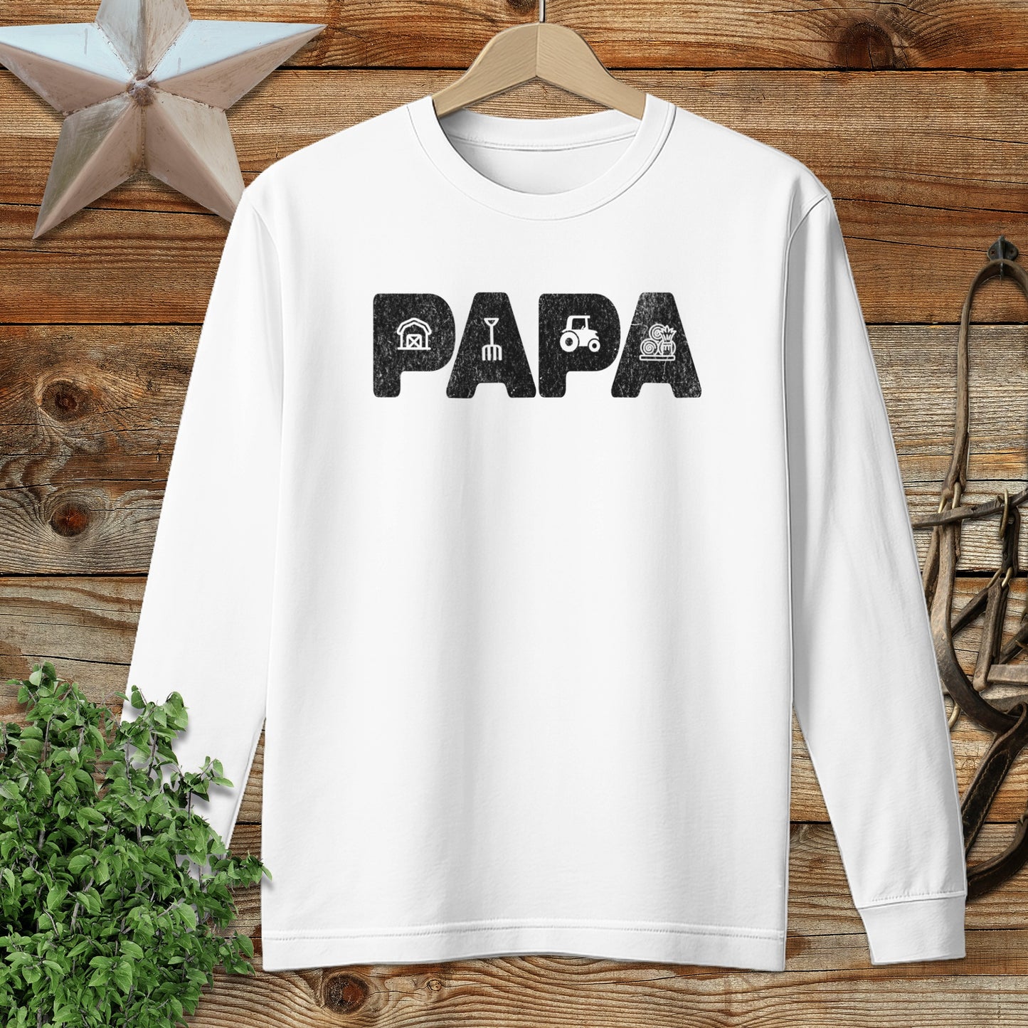 Farming Papa Long Sleeve Tee