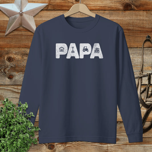 Farming Papa Long Sleeve Tee