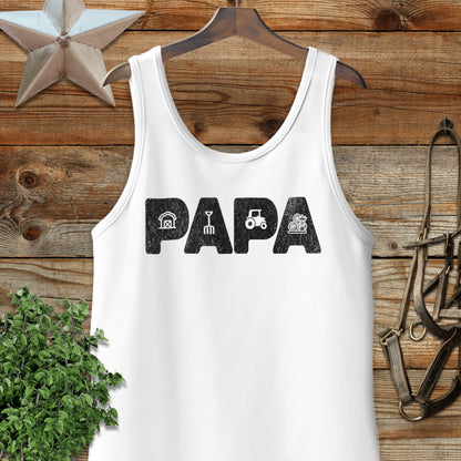 Farming Papa Tank Top