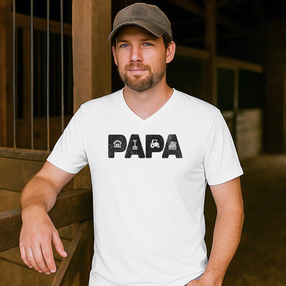 Farming Papa V-neck