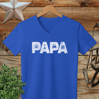 Farming Papa V-neck