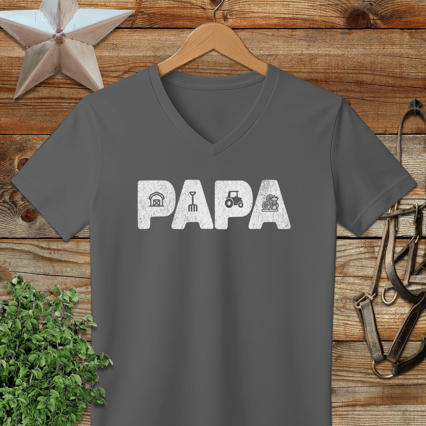 Farming Papa V-neck