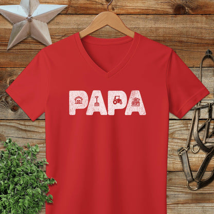 Farming Papa V-neck
