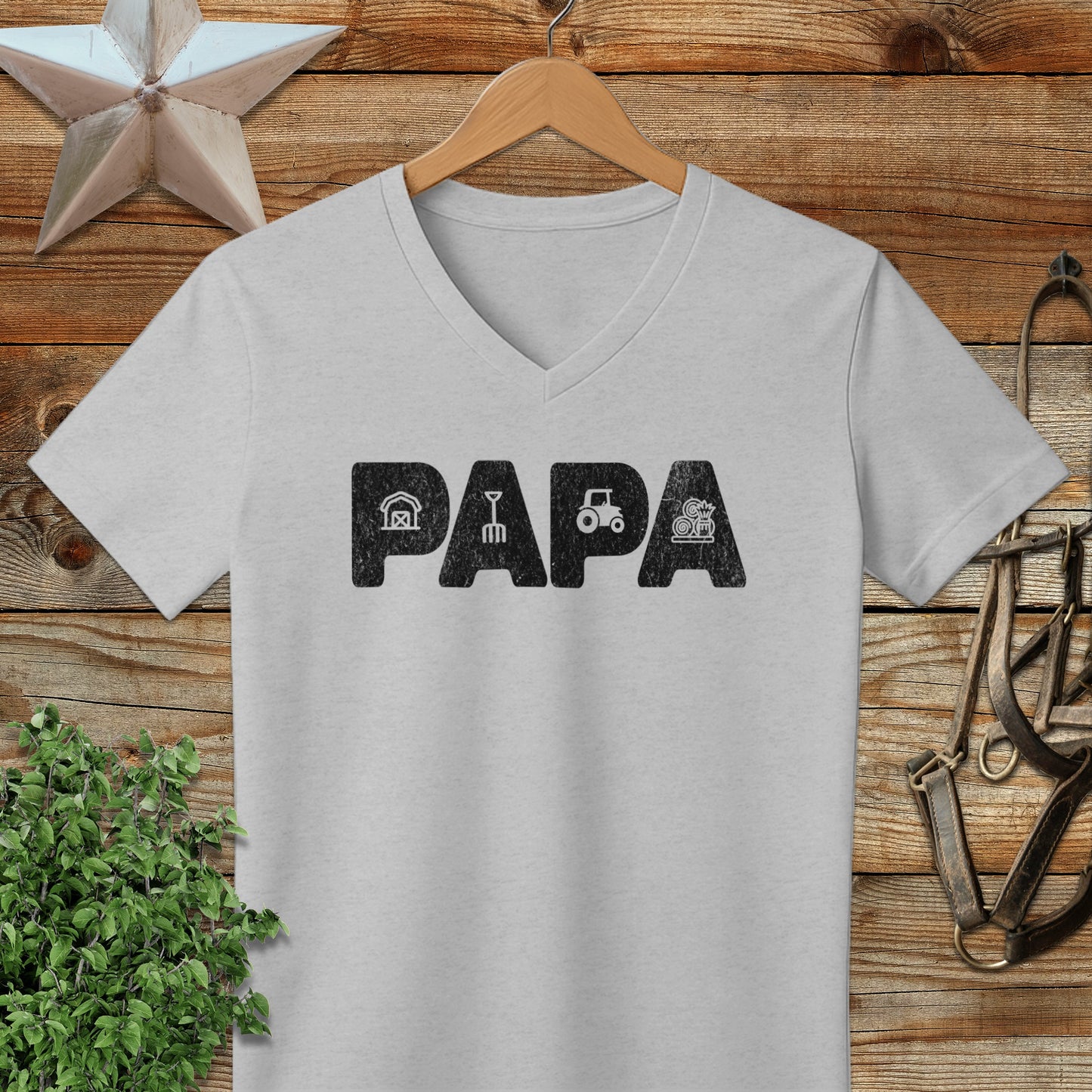 Farming Papa V-neck