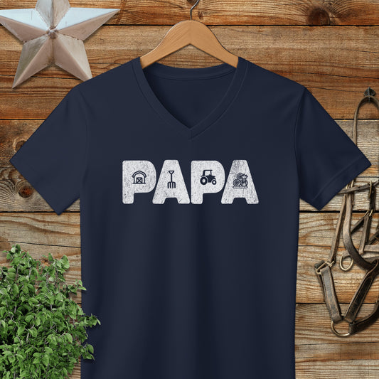 Farming Papa V-neck