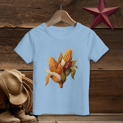 Faux Embroidery Fall Corn Stalk T-shirt (Toddler)