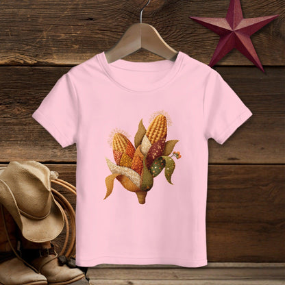 Faux Embroidery Fall Corn Stalk T-shirt (Toddler)
