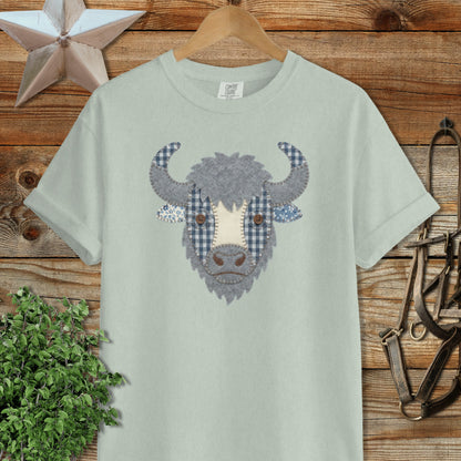 Faux Patchwork Bison Signature Tee