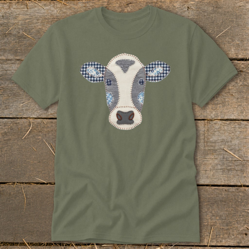 Faux Patchwork Cow Classic Tee