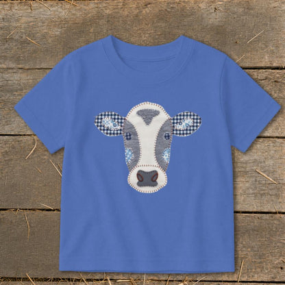 Faux Patchwork Cow Toddler Tee