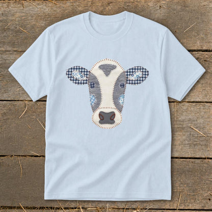 Faux Patchwork Cow Youth Tee