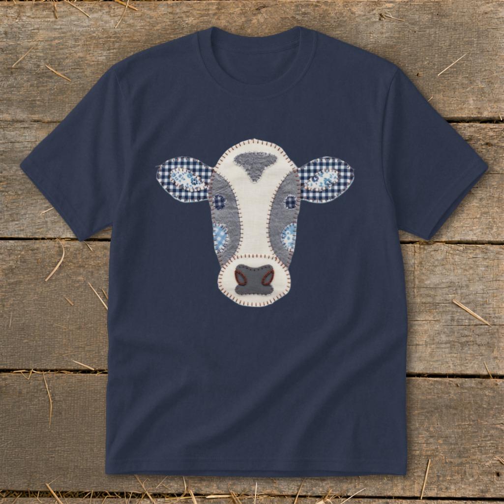 Faux Patchwork Cow Youth Tee
