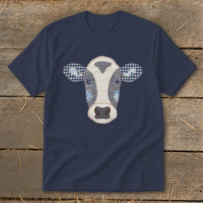 Faux Patchwork Cow Youth Tee