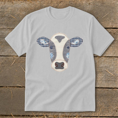 Faux Patchwork Cow Youth Tee