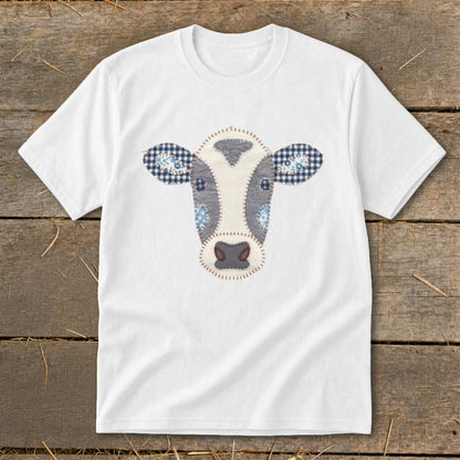 Faux Patchwork Cow Youth Tee