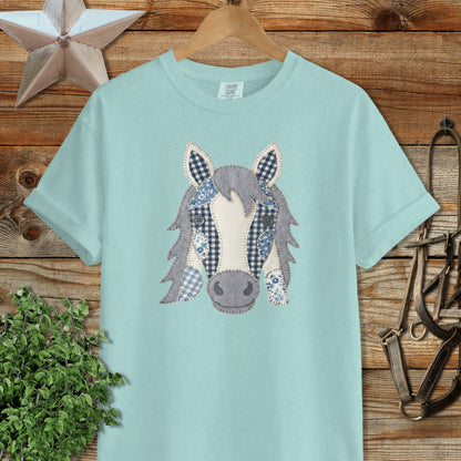 Faux Patchwork Horse Signature Tee