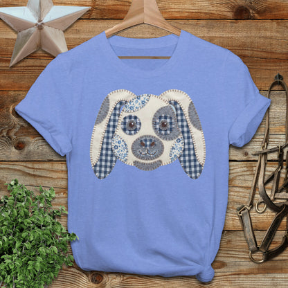 Faux Patchwork Rabbit Softstyle Tee