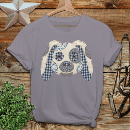 Faux Patchwork Rabbit Softstyle Tee