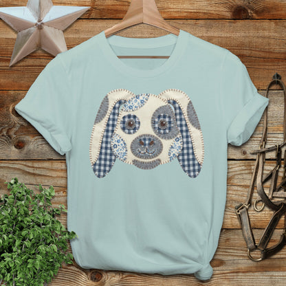Faux Patchwork Rabbit Softstyle Tee